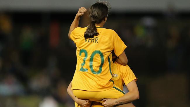 Sam Kerr has quickly become hot property. (Ashley Feder/Getty Images)