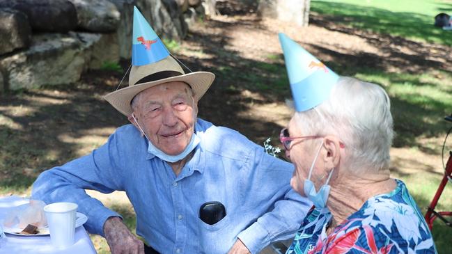 Alan Hastie celebrated his 100th birthday at Queens Park, Ipswich on Tuesday.