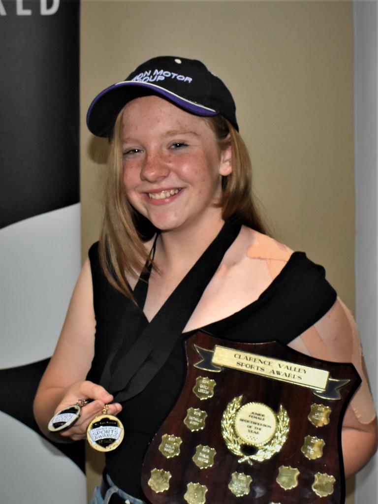 Grafton Shoppingworld Junior Female of the Year Andrea Thomson emerged as a star of the future at the 2020 Clarence Valley Sports Awards at Grafton District Services Club on Saturday, 14th November, 2020. Photo Bill North / The Daily Examiner