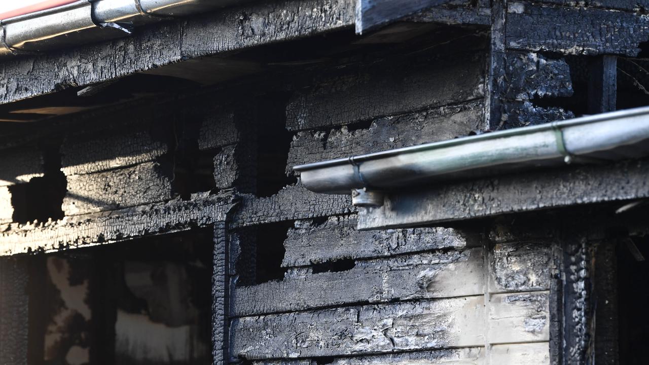 Two young girls are critical following the fire. Picture: Kevin Farmer
