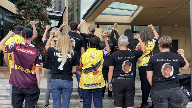The family of Christopher Anderson. Picture: Nicola McNamara