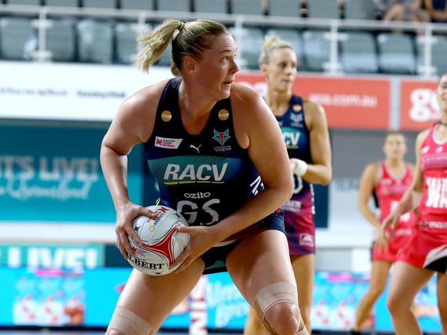 Suncorp Super Netball leagueÕs inaugural preseason competition - Melbourne Vixen's Vs Adlaide Thunderbirds - Vixen's Caitlin Thwaites, Nathan Saturday 9th March 2019 Picture AAP/David Clark