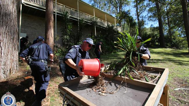 Police searching for clues in 2021. Picture: NSW Police