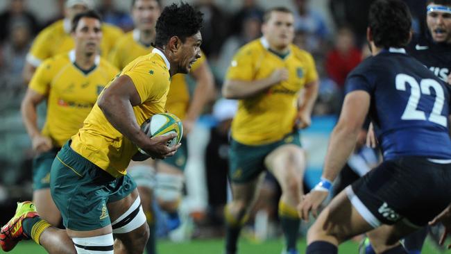 Lopeti Timani is one of six rookies in the Wallabies starting side.