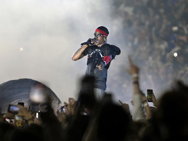 Travis Scott is currently embarking on the Aussie leg of his world tour. Picture: Gareth Cattermole/Getty Images for Live Nation