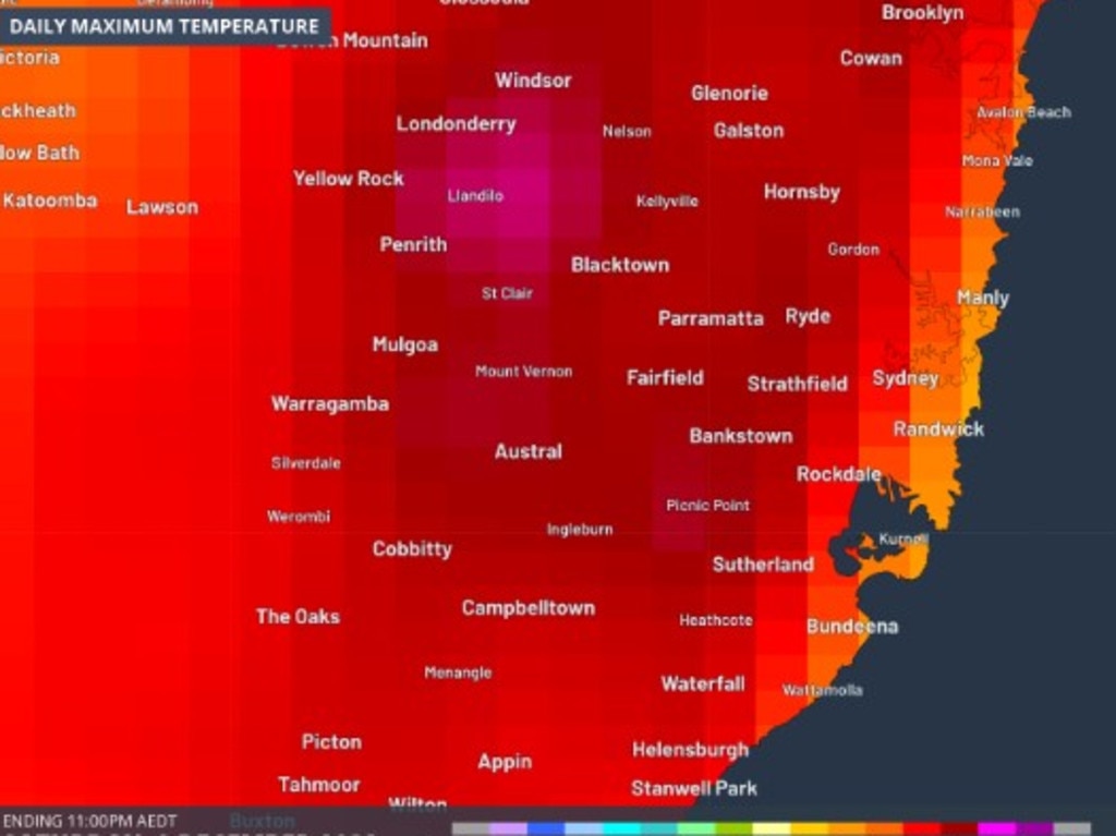 Extreme heatwave conditions will hit most parts of NSW this weekend. Picture: Weatherzone