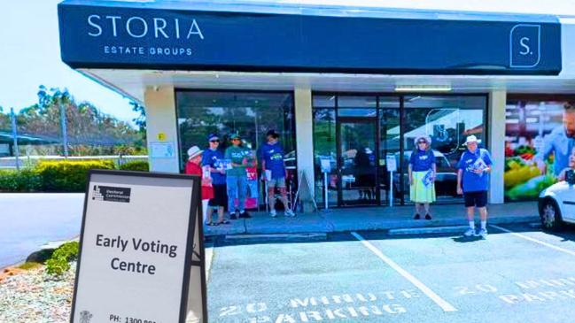 The early voting centre at Birkdale Village. Picture: Contributed