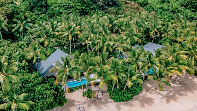 Step out of your villa directly onto the untouched beach. Picture: James Vodicka