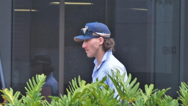 Mason Phillip Bloom leaving the Toowoomba courthouse after being busted driving with meth in his system. Picture: Toowoomba Chronicle