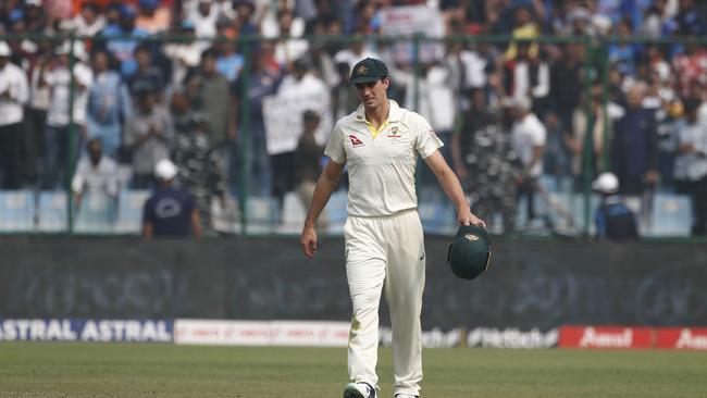 Pat Cummins will not return to India for the final Test. (Photo by Pankaj Nangia/Getty Images)