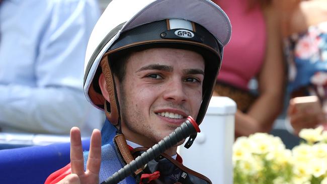 Jockey Chris Caserta. (AAPImage/George Salpigtidis)