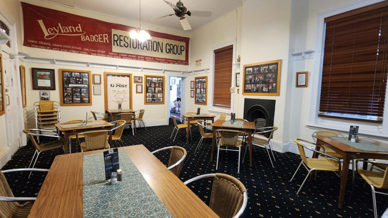 One of the hotel’s dining rooms. Picture: Marree Hotel