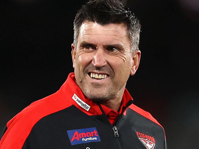 MELBOURNE . 09/04/2023.  AFL . Round 4. Essendon vs Greater Western Sydney at Marvel Stadium.  Essendon assistant coach Dale Tapping  . Pic: Michael Klein