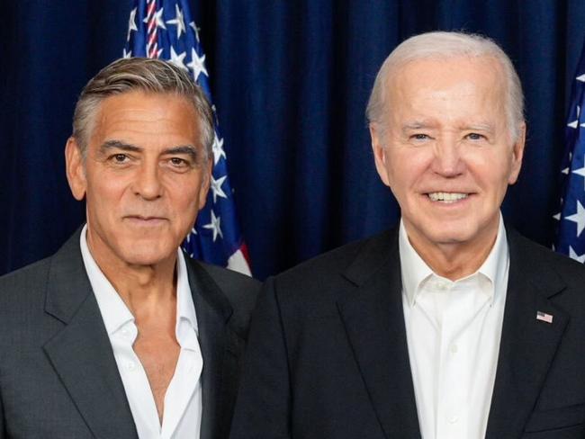 US actor George Clooney, US President Joe Biden, Actor Julia Roberts and former US President Barack Obama at a campaign fundraiser at the Peacock Theater on June  16, 2024. Source - https://x.com/JoeBiden/status/1802436507694710884/photo/1