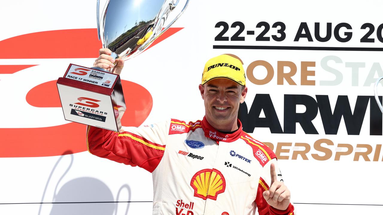 Scott McLaughlin put in a commanding performance to score victory in the opening race at the Darwin SuperSprint.