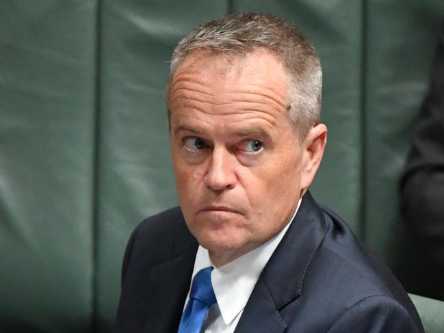 Leader of the Opposition Bill Shorten during Question Time in the House of Representatives at Parliament House in Canberra, Wednesday, May 9, 2018. (AAP Image/Mick Tsikas) NO ARCHIVING