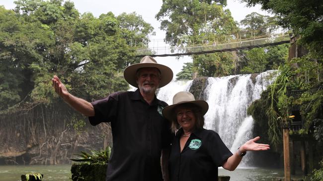 Paronella Park operators Mark and Judy Evans Picture: Joshua Davies