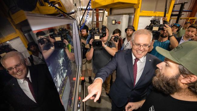 Prime Minister Scott Morrison’s first stop on the campaign trail was on the South Coast of NSW. Picture: Jason Edwards