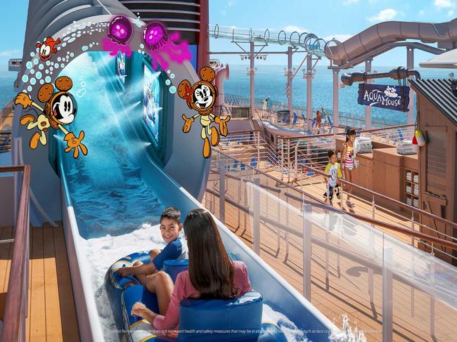 The new Disney Wish cruise ship. Picture: Supplied/Disney