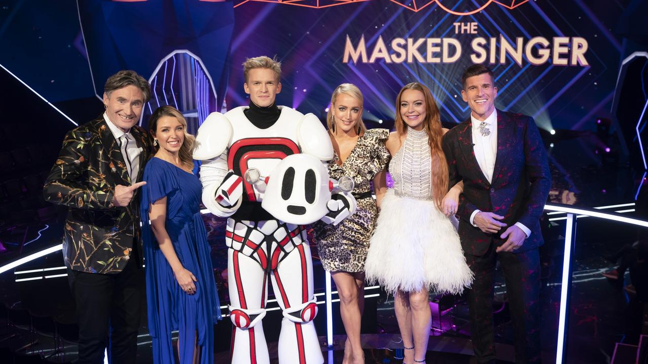 Cody Simpson won The Masked Singer Australia. Picture: Ten