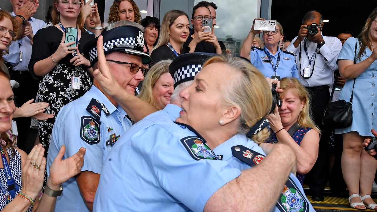 Police came to say goodbye to Katarina Carroll on her final day Picture: NCA NewsWire / John Gass