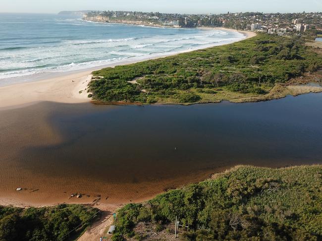 The mouth of Dee Why Lagoon