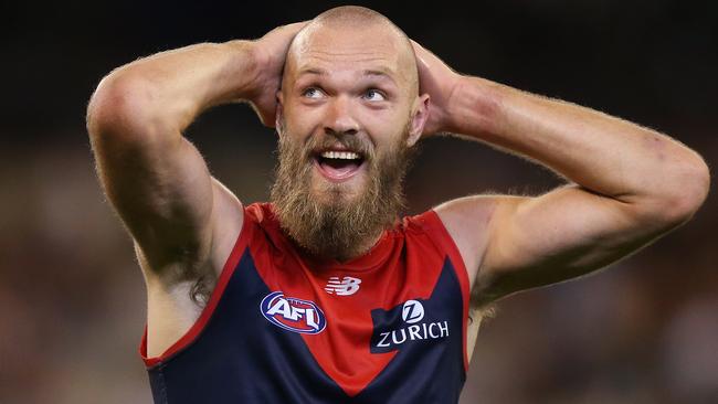 Max Gawn stood tall for the losing Demons. Picture: Getty Images