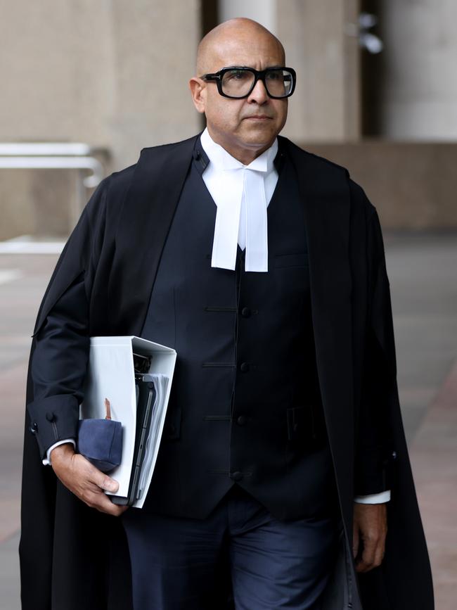 Barrister Dauid Sibtain, representing Nationwide News. Picture: NCA NewsWire / Damian Shaw