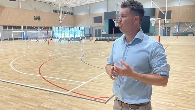 Coffs Harbour council's City Prosperity group leader Dan Heather at the stunning Wiigulga Sports Complex. Picture: Chris Knight