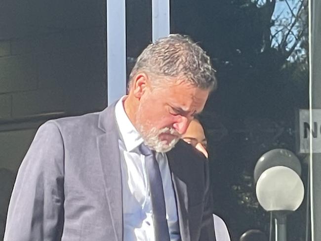 Adriano Piantino, 50, leaving Gosford District Court after his trail for allegedly raping a teenager in 2007 was aborted when the jury was played evidence it should not have seen. Picture: NewsLocal