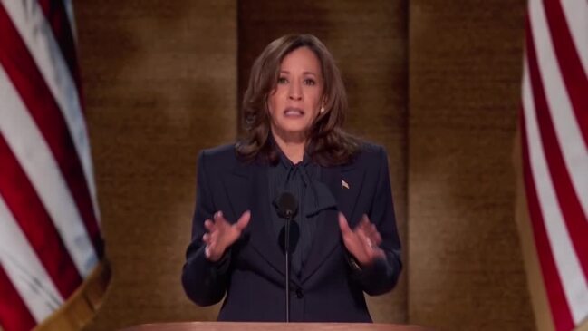 Harris closes the DNC with a call to end the war in Gaza