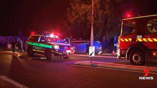 The driver was lucky to be alive after the crash. Picture: 7NEWS