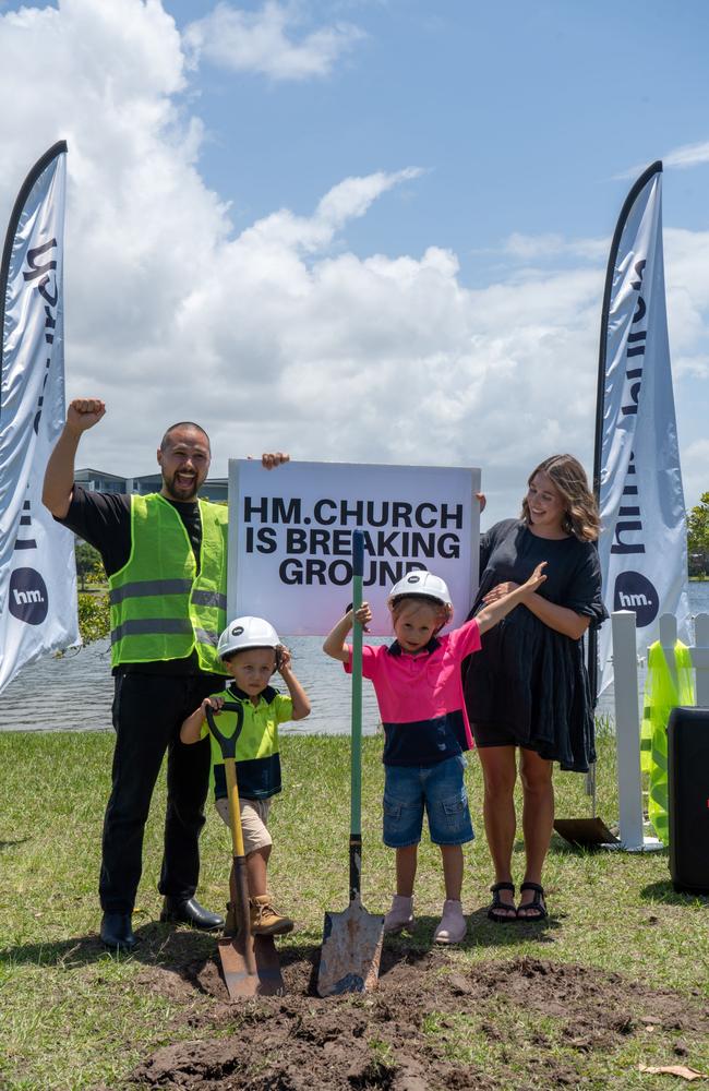 Hm.church ground breaking ceremony.