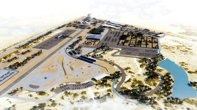 The proposed V8 Supercar racetrack at Tailem Bend