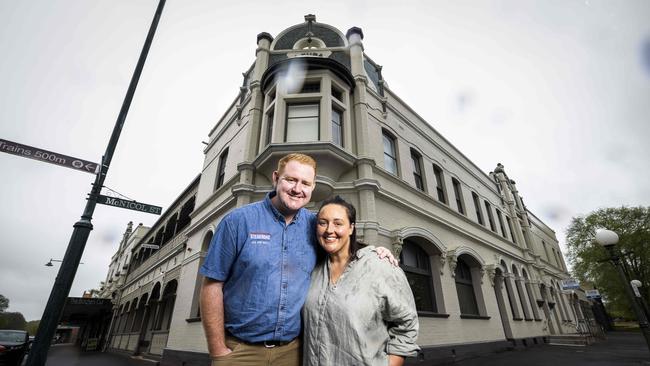 One of southwest Victoria's most impressive pubs, the Leura Hotel was out-of-action for a decade. However, former butcher Marlin Walsh and wife Caitlin Walsh have revived the landmark and now operates a steakhouse at the site. Picture- Nicole Cleary