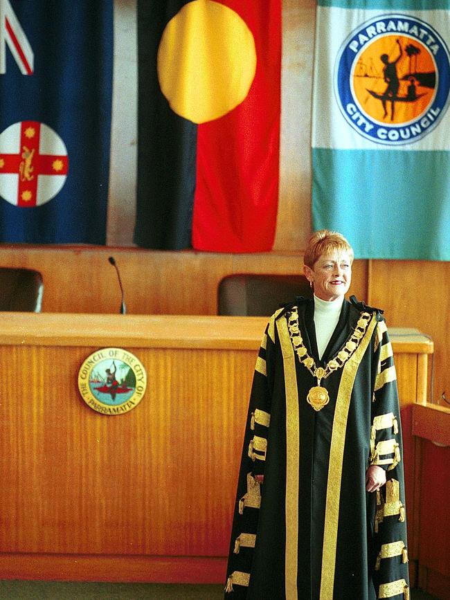 Lorraine Wearne in 2000 when she became Parramatta Lord Mayor.