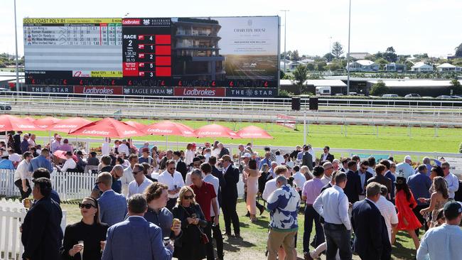 Stradbroke Cup at Eagle Farm Racecourse. The Greens want the racecourse replaced with public housing, parks and schools. Picture: Liam Kidston