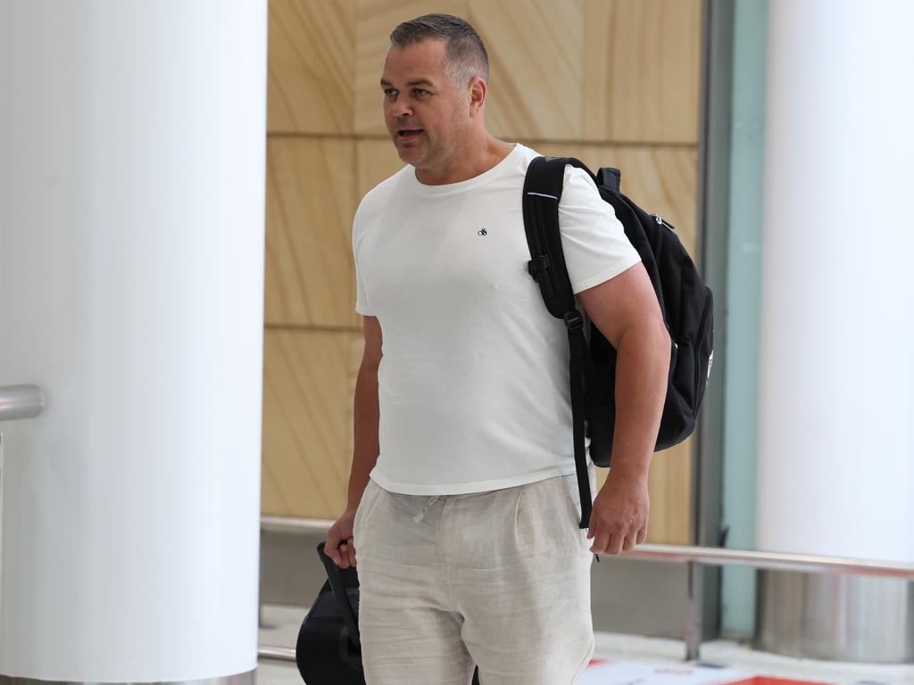 Anthony Seibold refused to comment on the Las Vegas racism scandal. Picture: Rohan Kelly