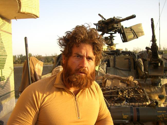 Commando Wes H Hennessey from when he was serving in the Australian Defence Force in Afghanistan. Picture: Supplied