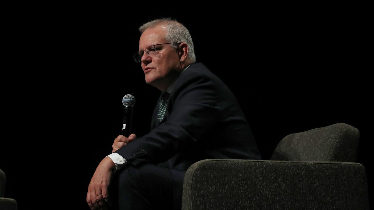 Prime Minister Scott Morrison told the Victorian Chamber of Commerce and Industry a travel bubble with Korea and Japan would launch ‘soon’. Picture: NCA NewsWire / David Crosling