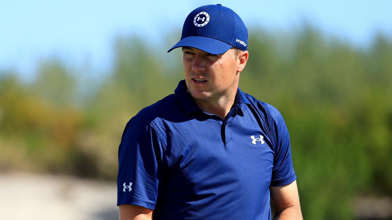 NASSAU, BAHAMAS - DECEMBER 04: Jordan Spieth of the United States warms up during the third round of the Hero World Challenge at Albany Golf Course on December 04, 2021 in Nassau, . (Photo by Mike Ehrmann/Getty Images)