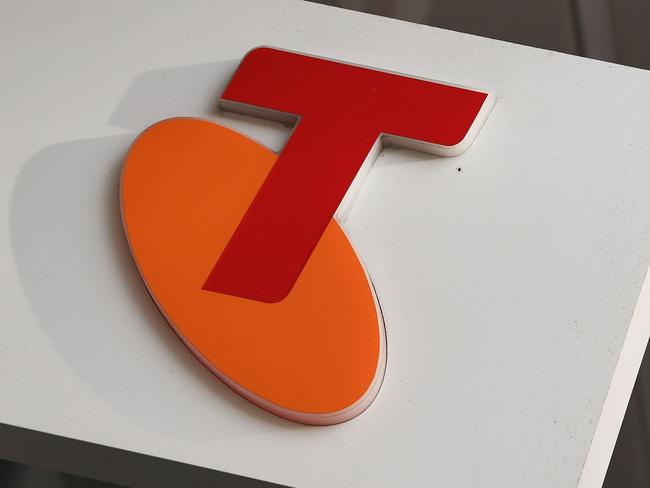 MELBOURNE, AUSTRALIA - JUNE 14: A Telstra logo is seen outside the Telstra Melbourne headquarters on June 14, 2017 in Melbourne, Australia. Telecommunications company Telstra is expected to cut up to 1400 jobs in an effort to reduce costs, as the company prepares to deal with a $3 billion earning gap expected because of the national broadband network. (Photo by Michael Dodge/Getty Images)