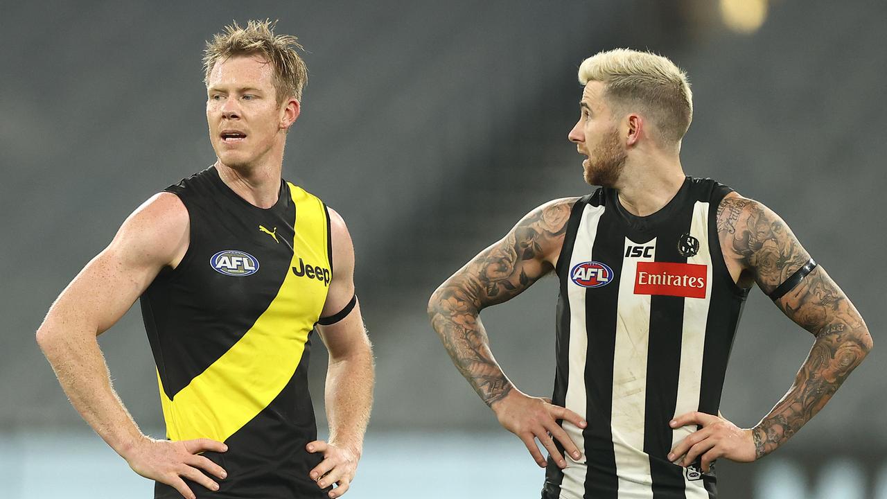 Jack Riewoldt is struggling to motivate himself for the 2020 season, according to AFL 360 co-host Mark Robinson. Photo: Robert Cianflone/Getty Images.