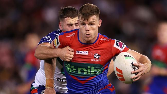 Jayden Brailey says he was initially shocked to hear talk that the Knights wanted to get rid of him. Picture: Cameron Spencer/Getty Images