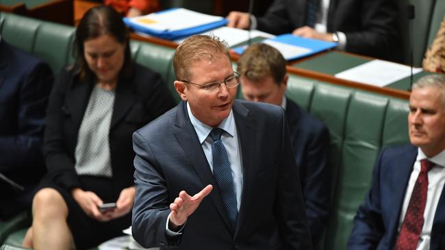 Minister for Small Business Craig Laundy during Question Time earlier this year. Photo: AAP