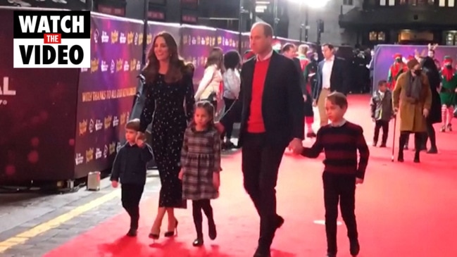 Kate Middleton and Prince William take children on first red carpet