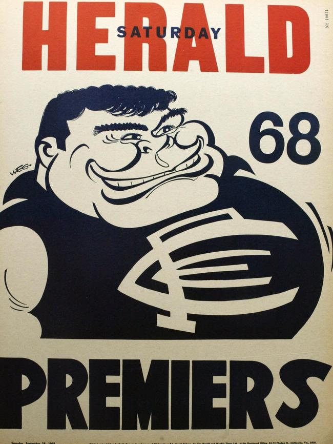 Weg’s premiership poster from 1968