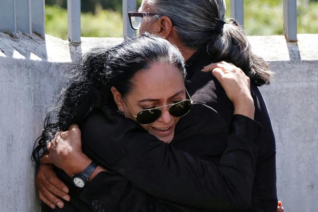 Lorena Villavicencio mourns the death of her brother, Ecuadorean presidential candidate Fernando Villavicencio, the day after his assassination