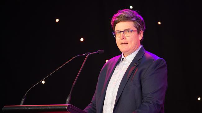 Hannah Gadsby at the 2019 Melbourne International Comedy Festival launch. Picture: Sarah Matray