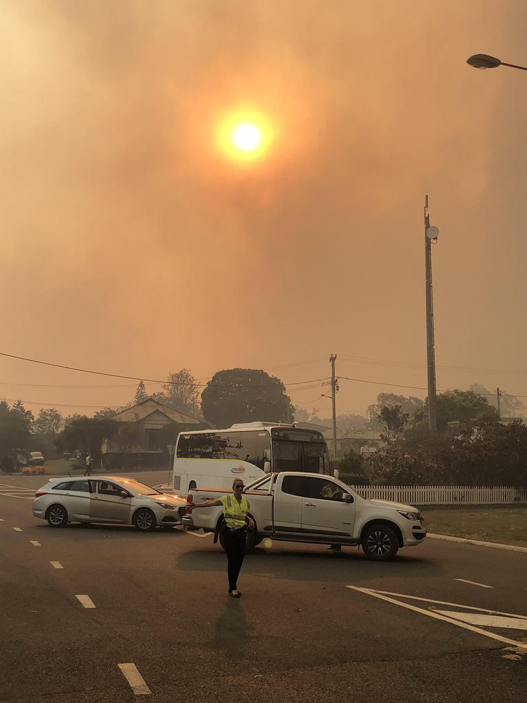 Mt Larcom has been evacuated. Picture: Mark Cranitch